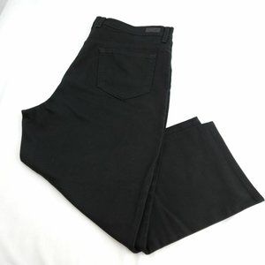 Gloria Vanderbilt Womens Black Retro Regular Fit Denim Straight Jeans Size 16